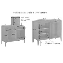 Load image into Gallery viewer, Asher Record Storage Media Console Dark Brown