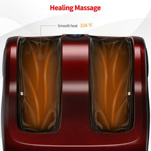Load image into Gallery viewer, Shiatsu Foot and Calf Massager with Compression Kneading Heating and Vibrating -Red