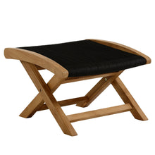 Load image into Gallery viewer, Vienna Outdoor Patio Teak and Rope Folding Ottoman by Modway