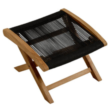 Load image into Gallery viewer, Vienna Outdoor Patio Teak and Rope Folding Ottoman by Modway