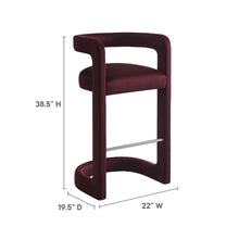Load image into Gallery viewer, Winslow Performance Velvet Bar Stool by Modway