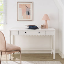 Load image into Gallery viewer, Emmeline 1-Drawer Scallop Writing Desk by Modway