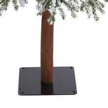 Load image into Gallery viewer, 7' Flocked Gr& Alpine Artificial Christmas Tree w/ 400 Clear Lights