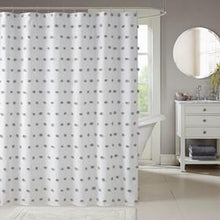 Load image into Gallery viewer, Madison Park Sophie 100% Polyester Clip Shower Curtain MP70-6598 By Olliix