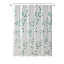 Load image into Gallery viewer, Madison Park Cecily 65% Rayonn 35% Polyester Shower Curtain- Seafoam MP70-6631 By Olliix