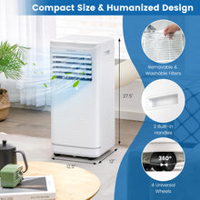 Load image into Gallery viewer, 8000/10000 BTU Portable Air Conditioner with Dehumidifier and Fan Mode-10000 BTU