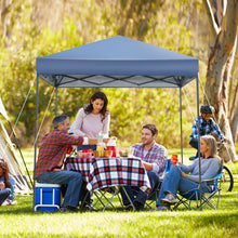 Load image into Gallery viewer, 6.6 x 6.6 Feet Outdoor Pop-up Canopy Tent with UPF 50+ Sun Protection-Blue