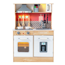 Load image into Gallery viewer, Multi-Functional Wooden Kids Kitchen Playset with Lights and Sounds