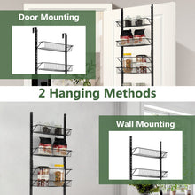 Load image into Gallery viewer, Over the Door Pantry Organizer with 6 Adjustable Shelves