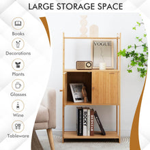 Load image into Gallery viewer, Bathroom Bamboo Storage Cabinet with 3 Shelves-Natural