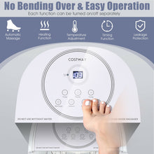 Load image into Gallery viewer, Foot Spa Bath Massager with 3-Angle Shower and Motorized Rollers-White