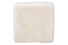 Load image into Gallery viewer, Baxton Studio Valle Glam and Luxe White Faux Fur Upholstered Gold Finished Metal Ottoman