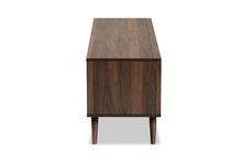 Load image into Gallery viewer, Baxton Studio Naoki Modern and Contemporary Two-Tone Grey and Walnut Finished Wood 2-Door TV Stand
