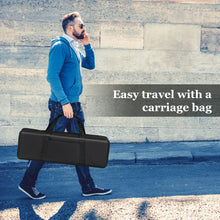 Load image into Gallery viewer, 88-Key Folding Semi Weighted Full Size Lighted Piano Keyboard-White