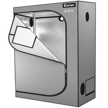 Load image into Gallery viewer, 48 x 24 x60 Inch Mylar Hydroponic Grow Tent with Observation Window-Gray