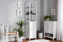 Load image into Gallery viewer, Baxton Studio Beltran Modern and Contemporary White Finished Wood Bathroom Storage Cabinet