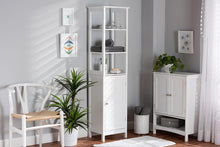 Load image into Gallery viewer, Baxton Studio Beltran Modern and Contemporary White Finished Wood Bathroom Storage Cabinet