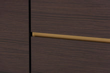 Load image into Gallery viewer, Baxton Studio Walker Modern and Contemporary Dark Brown and Gold Finished Wood TV Stand with Faux Marble Top