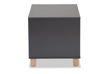 Load image into Gallery viewer, Baxton Studio Eckhart Modern and Contemporary Two-Tone Dark Grey and Oak Finished Wood Cat Litter Box Cover House