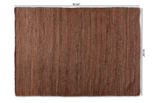 Load image into Gallery viewer, Baxton Studio Flamings Modern and Contemporary Rust Handwoven Hemp Area Rug