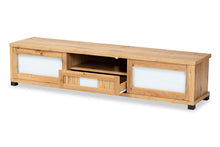 Load image into Gallery viewer, Baxton Studio Gerhardine Modern and Contemporary Oak Brown Finished Wood 1-Drawer TV Stand