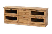 Load image into Gallery viewer, Baxton Studio Adelino Modern and Contemporary Oak Brown Finished Wood 2-Drawer TV Stand