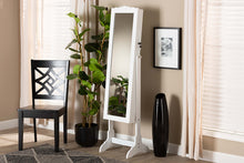 Load image into Gallery viewer, Baxton Studio Madigan Modern and Contemporary White Finished Wood Jewelry Armoire with Mirror