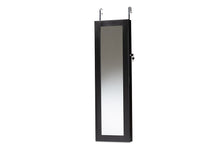 Load image into Gallery viewer, Baxton Studio Richelle Modern and Contemporary Black Finished Wood Hanging Jewelry Armoire with Mirror