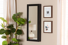 Load image into Gallery viewer, Baxton Studio Pontus Modern and Contemporary Black Finished Wood Wall-Mountable Jewelry Armoire with Mirror