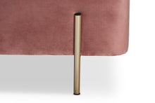 Load image into Gallery viewer, Baxton Studio Rockwell Contemporary Glam and Luxe Blush Pink Velvet Fabric Upholstered and Gold Finished Metal Storage Bench