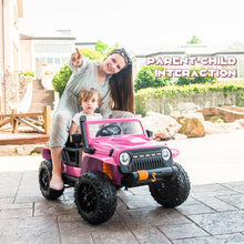 Load image into Gallery viewer, 12V Ride on Truck with Parent Remote Control and LED Lights-Pink