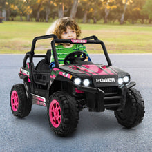 Load image into Gallery viewer, 12V Kids UTV Ride on Car with 2.4G Remote Control Music and LED Lights-Pink