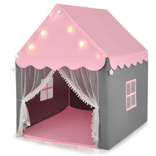 Load image into Gallery viewer, Kids Playhouse Tent with Star Lights and Mat-Pink