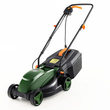 Load image into Gallery viewer, 10-AMP 13.5 Inch Adjustable Electric Corded Lawn Mower with Collection Box-Green