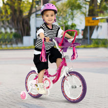Load image into Gallery viewer, Kids Bike with Doll Seat and Removable Training Wheels-S