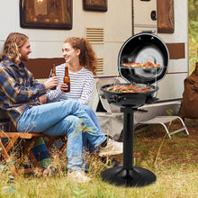 Load image into Gallery viewer, 1600W Electric BBQ Grill with Removable Non-Stick Warming Rack