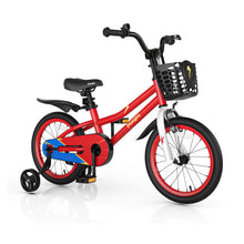 Load image into Gallery viewer, 16 Inch Kid's Bike with Removable Training Wheels-Red