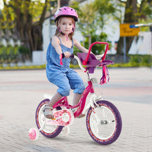 Load image into Gallery viewer, Kids Bike with Doll Seat and Removable Training Wheels-M