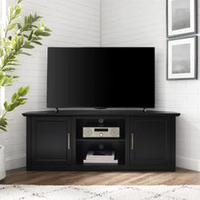 Load image into Gallery viewer, Camden 58" Corner Tv Stand Black
