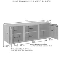 Load image into Gallery viewer, Silas 58" Low Profile Tv Stand Walnut