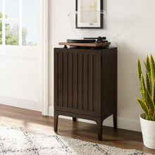 Load image into Gallery viewer, Asher Record Storage Stand Dark Brown
