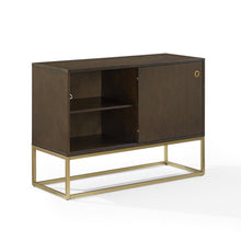 Load image into Gallery viewer, Byron Media Console Dark Brown/Gold