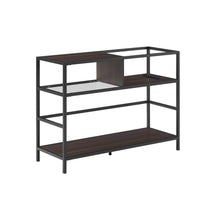 Load image into Gallery viewer, Provo Record Storage Console Matte Black/Brown