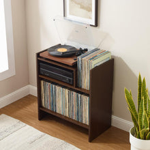 Load image into Gallery viewer, Portland Turntable Stand In Dark Brown