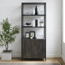 Load image into Gallery viewer, Jacobsen Large Etagere Brown Ash/Matte Black