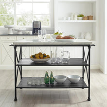 Load image into Gallery viewer, Madeleine Kitchen Island Matte Black