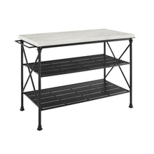 Load image into Gallery viewer, Madeleine Kitchen Island Matte Black