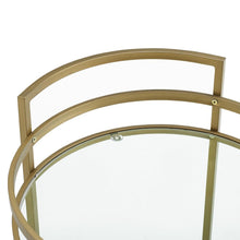 Load image into Gallery viewer, Bailey Round Bar Cart Gold