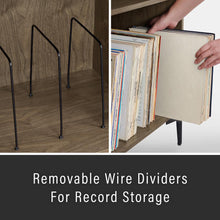 Load image into Gallery viewer, Sydney Record Storage Media Console Walnut