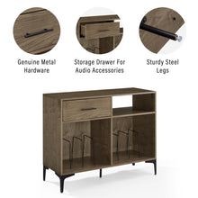 Load image into Gallery viewer, Sydney Record Storage Media Console Walnut